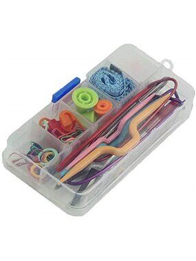 Knitting Tool Kit Crochet Accessories Stitch Markers Needles Craft Sewing Set